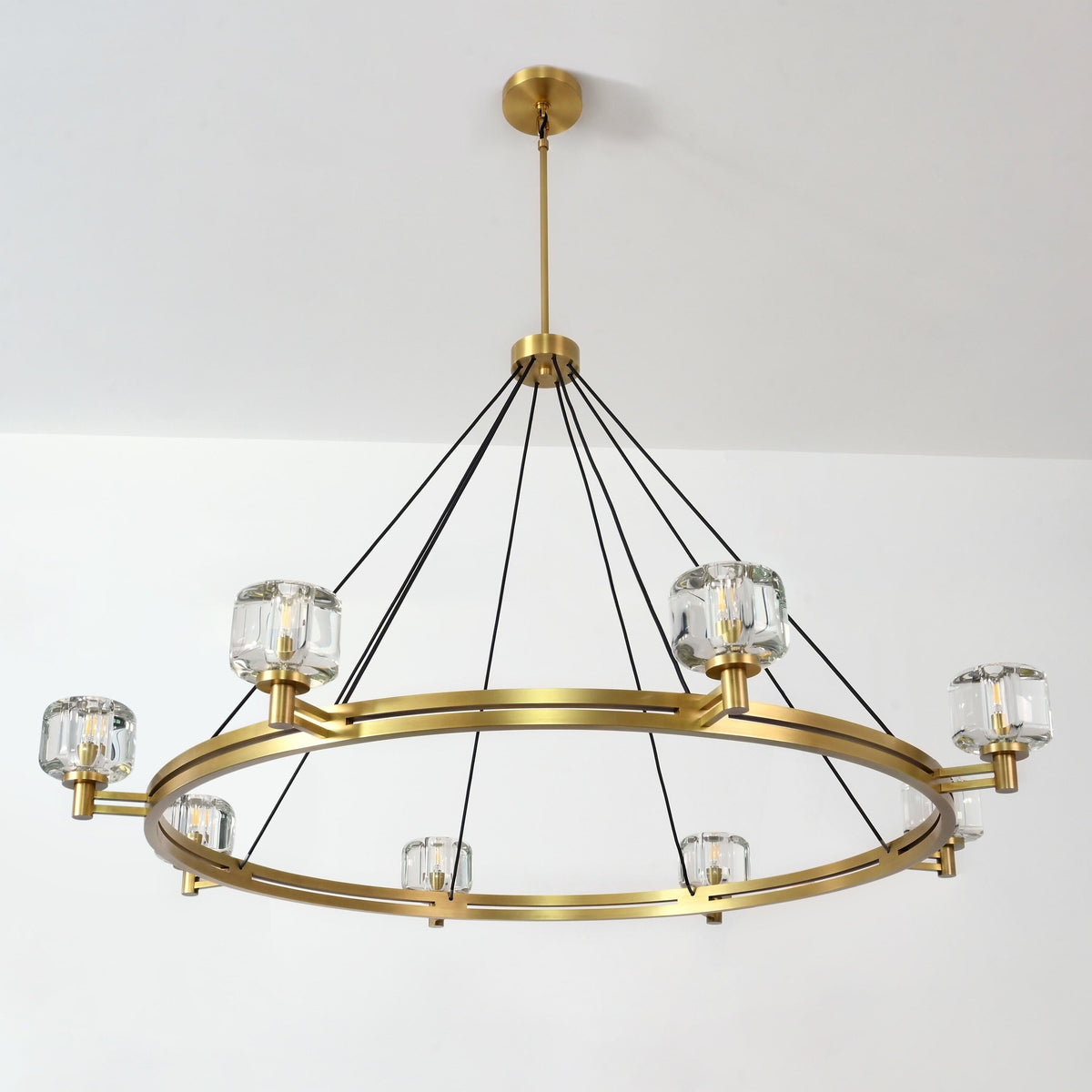Ardorin 60 Inch Round Candle Crystal Chandelier