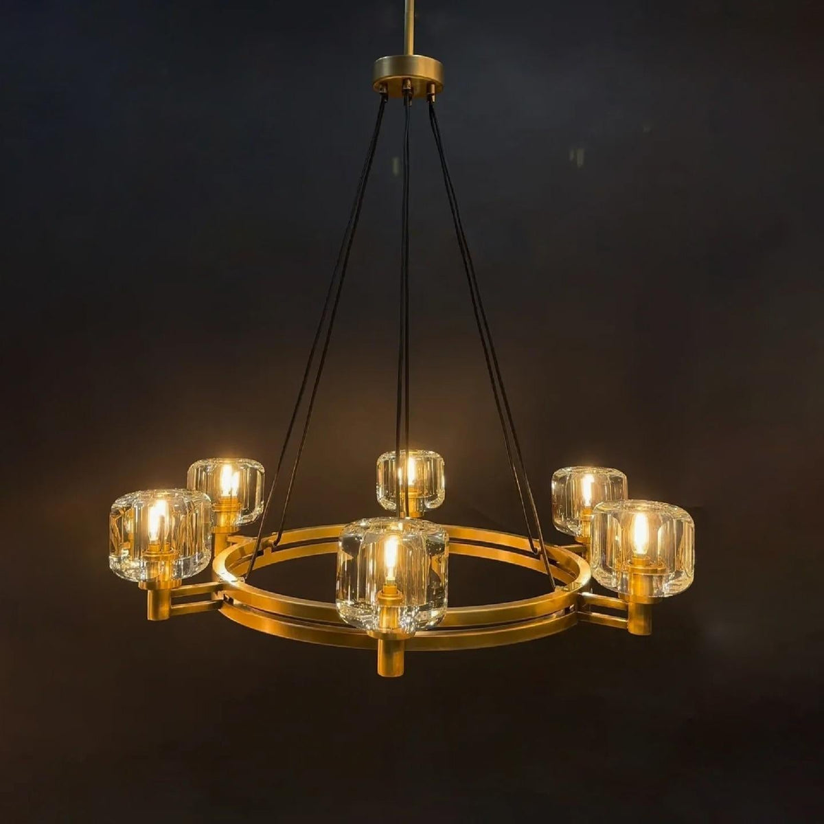 Ardorin 36 Inch Round Candle Crystal Chandelier