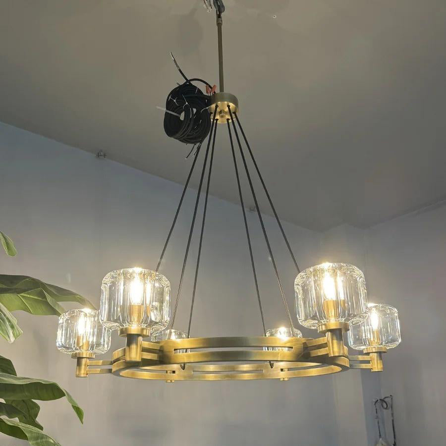 Ardorin 36 Inch Round Candle Crystal Chandelier