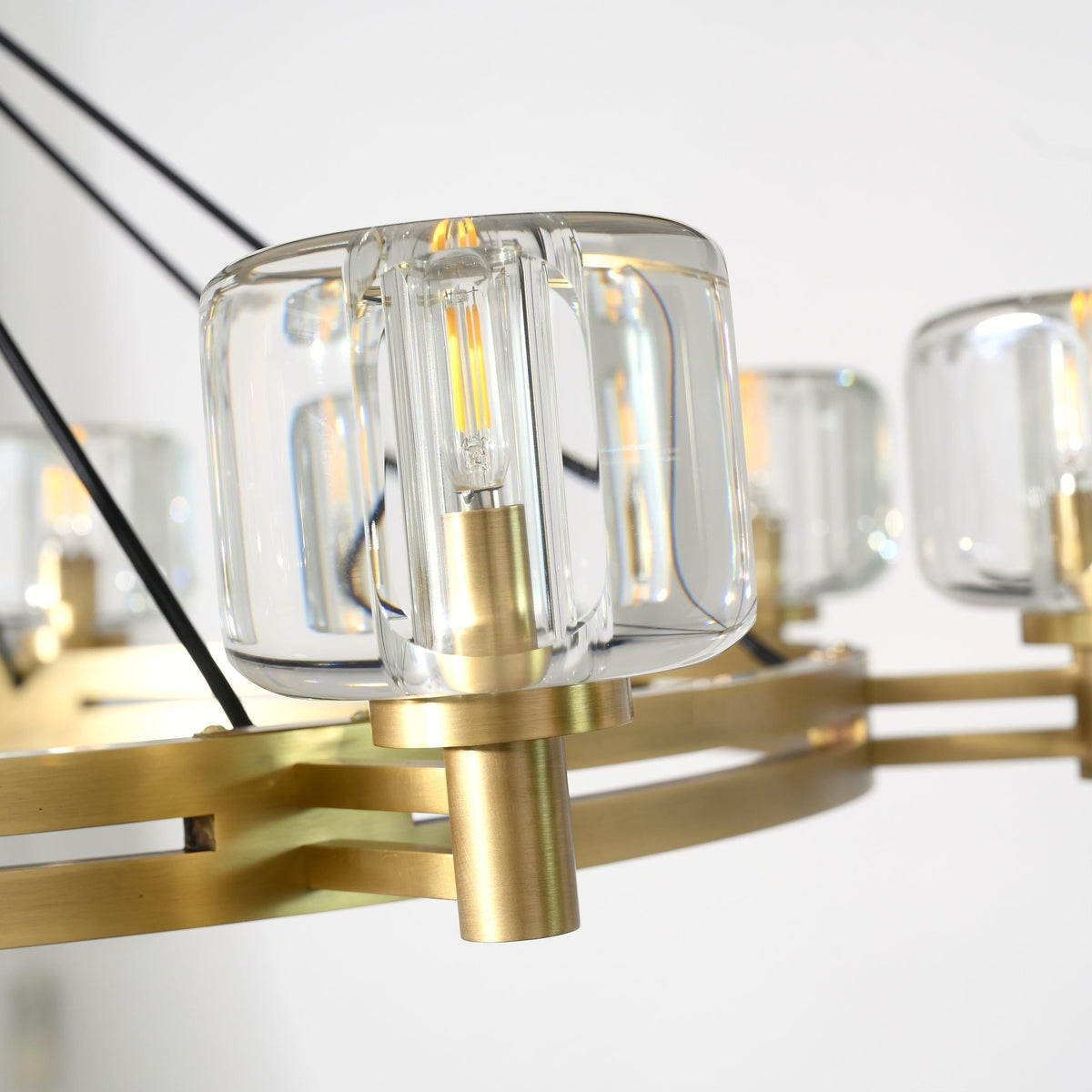 Ardorin 36 Inch Round Candle Crystal Chandelier