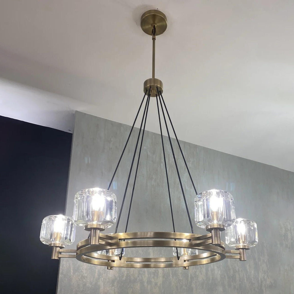 Ardorin 36 Inch Round Candle Crystal Chandelier