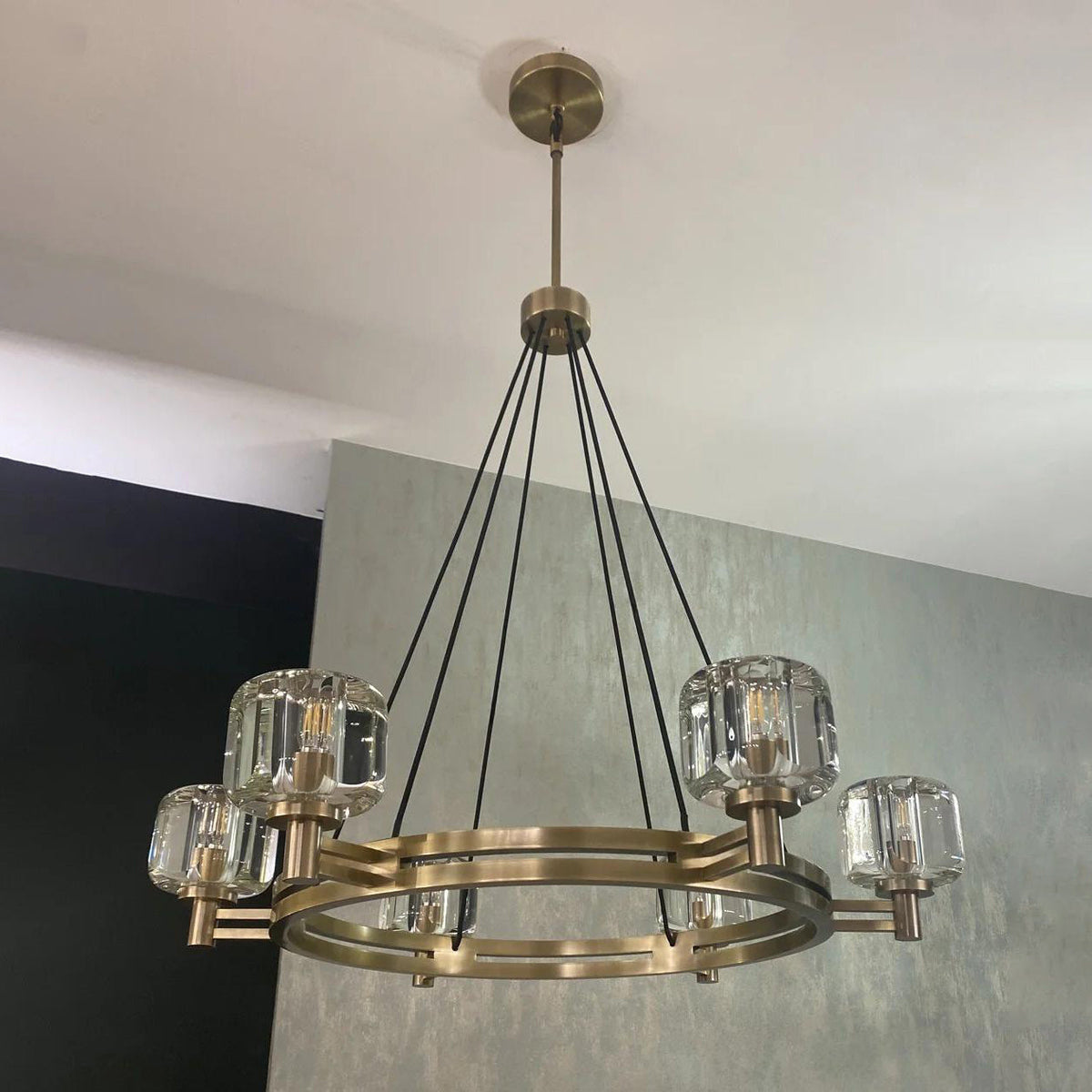Ardorin 36 Inch Round Candle Crystal Chandelier