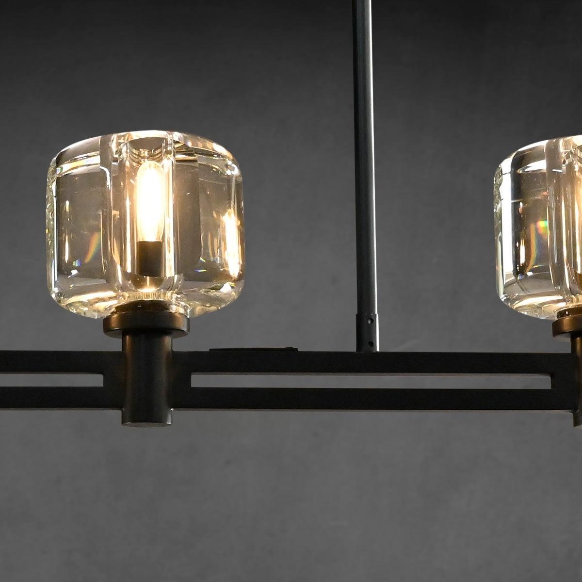 Ardorin 54 Inch Linear Candle Crystal Chandelier