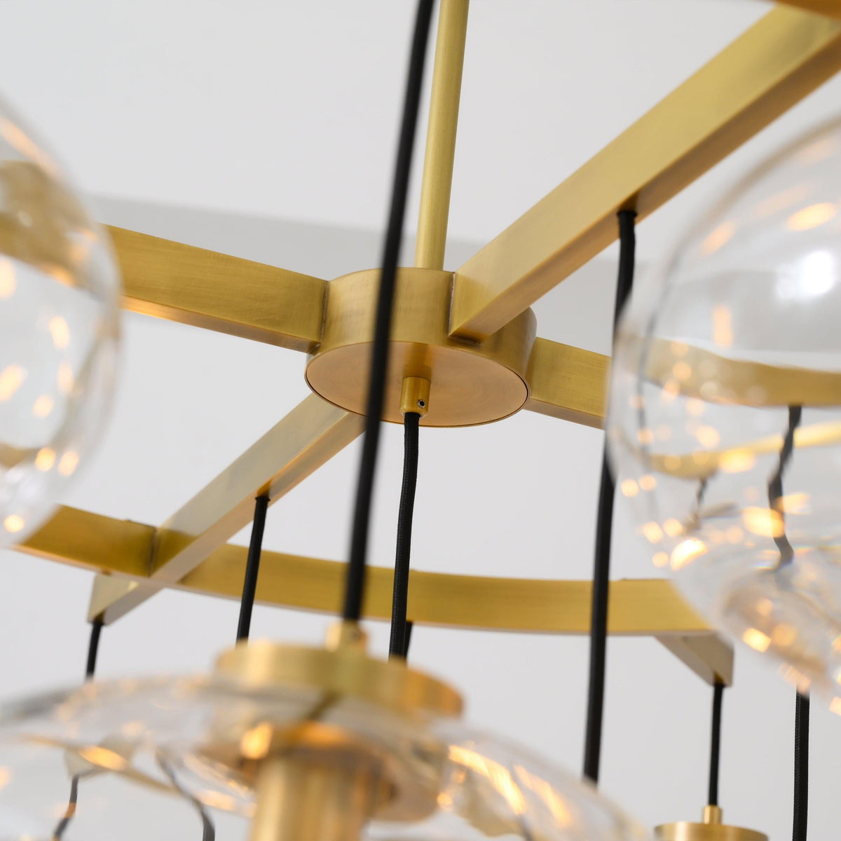 Velmora 48 Inch Clear Glass Bubble Chandelier