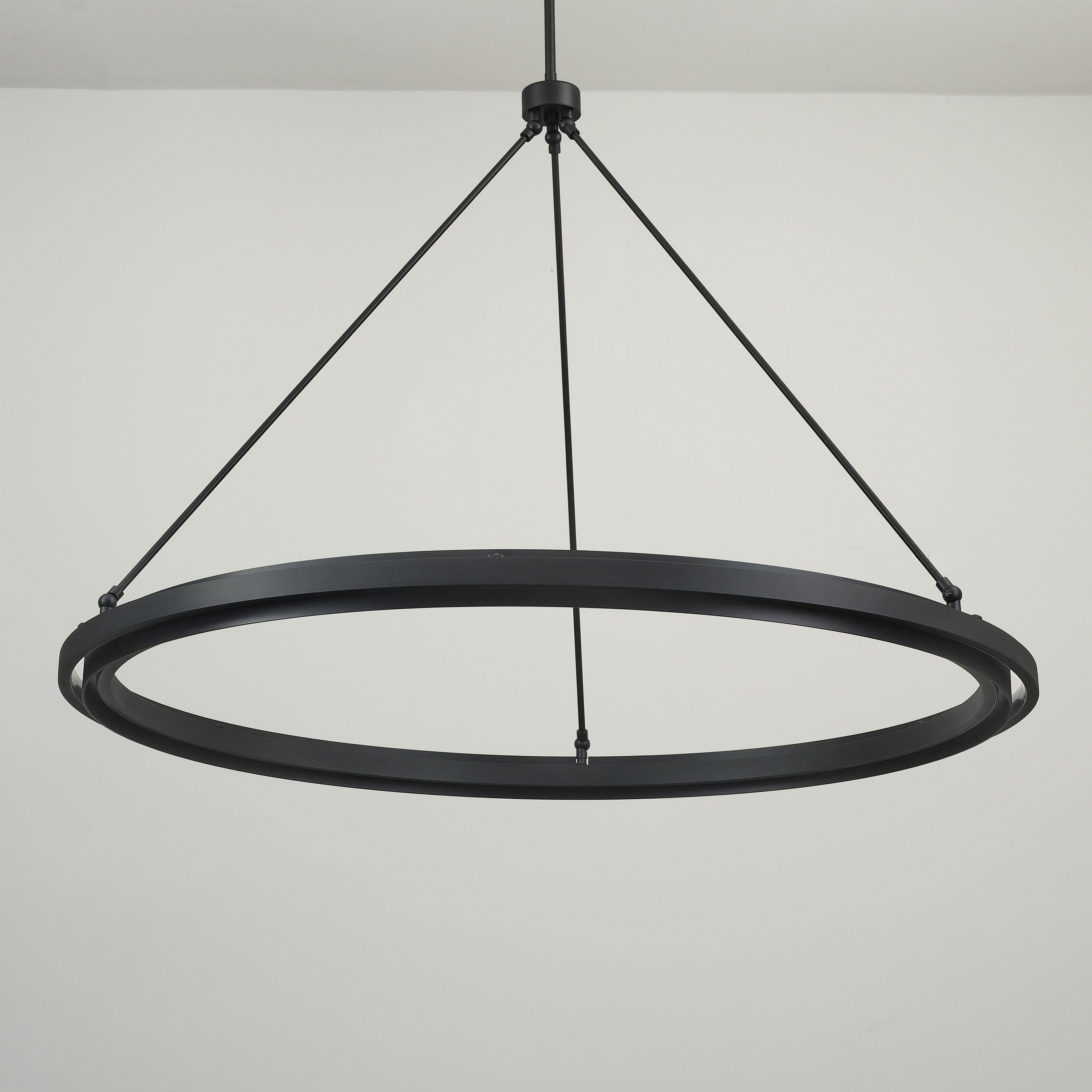 Knight 48 Inch Forged Iron Ring LED Chandelier