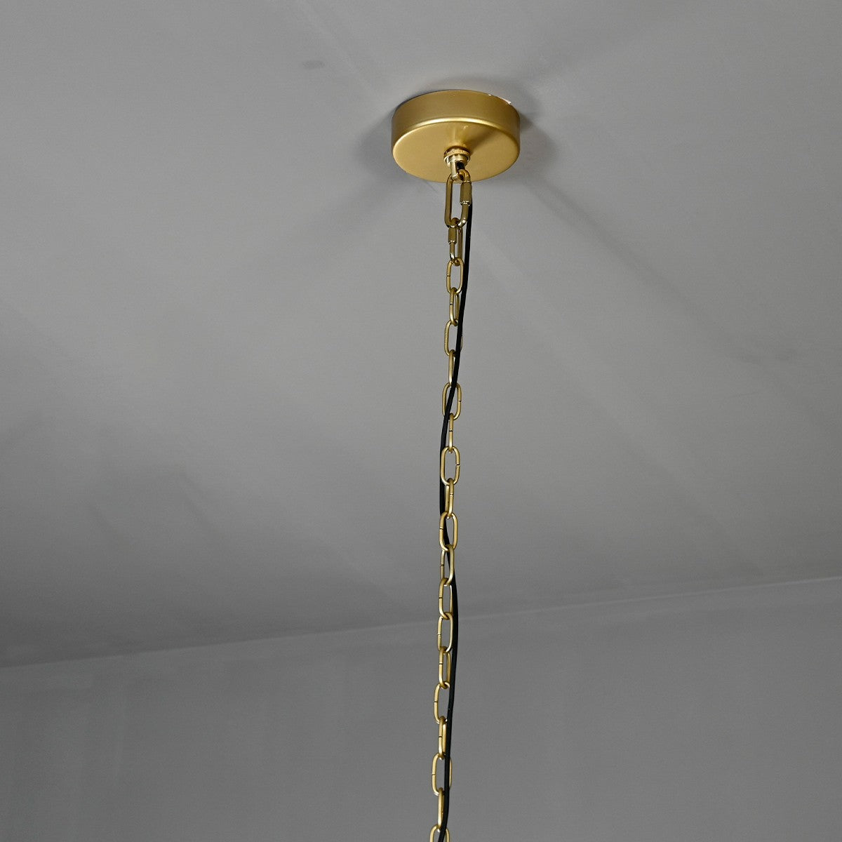 Santa 60 Inch Ribbed Glass Round Chandelier