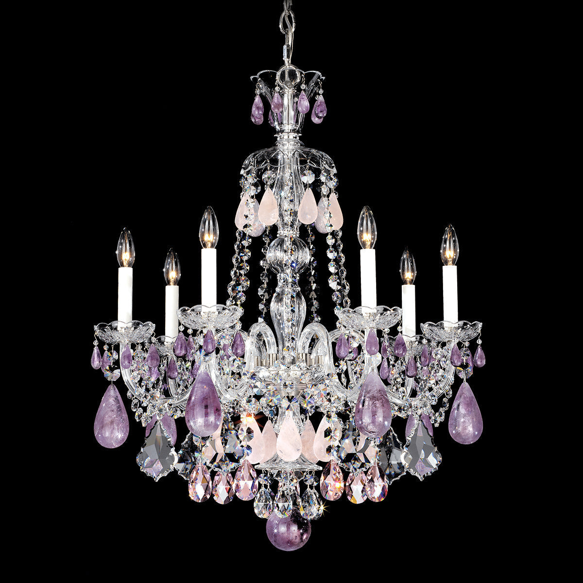 New Luxury Green/Purple Rock Crystal Chandelier for Living Room/Bedroom-MEET LIGHTING