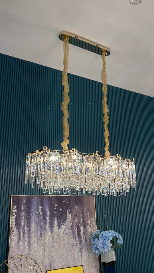 Crystal Tassel Chandelier Set For Living Room/Dining Room and Bedroom-MEET LIGHTING