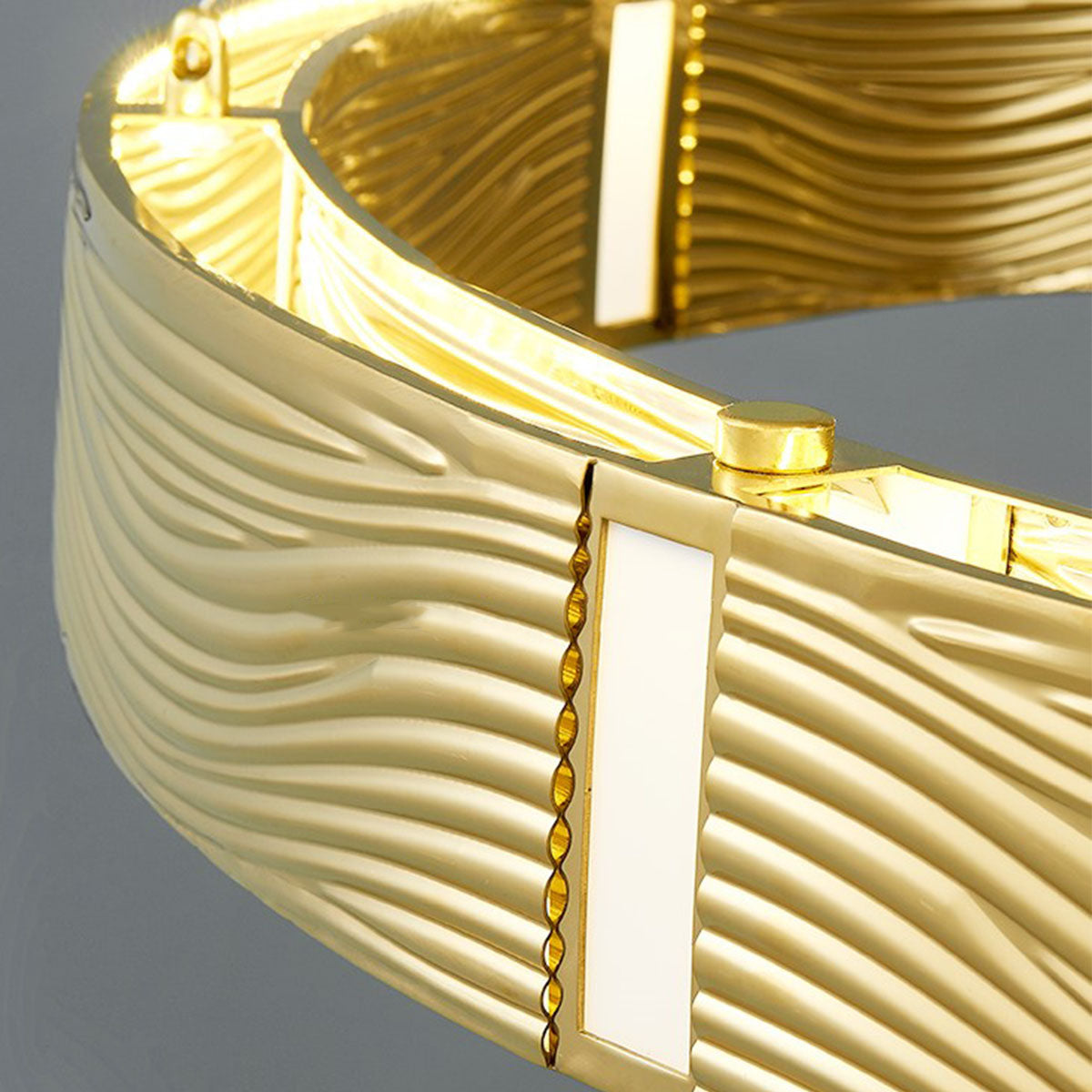 Nordic Light Luxury Chrome/Gold 0-shaped Chandelier for Living/Dining Room-MEET LIGHTING