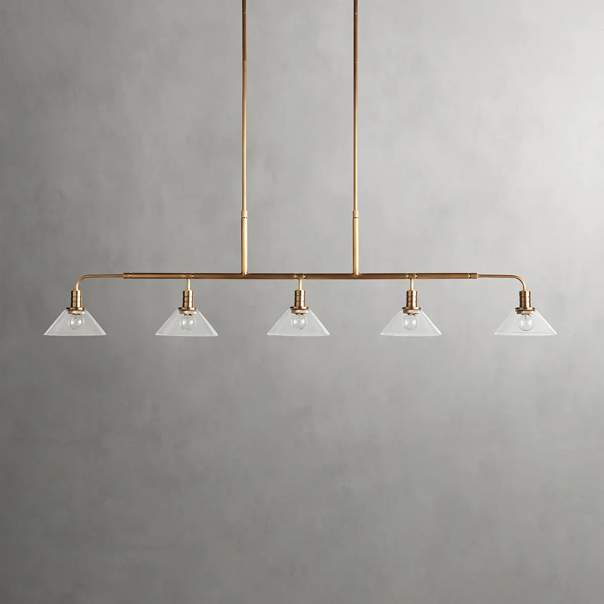 Art Glass Therona Linear Chandelier-MEET LIGHTING