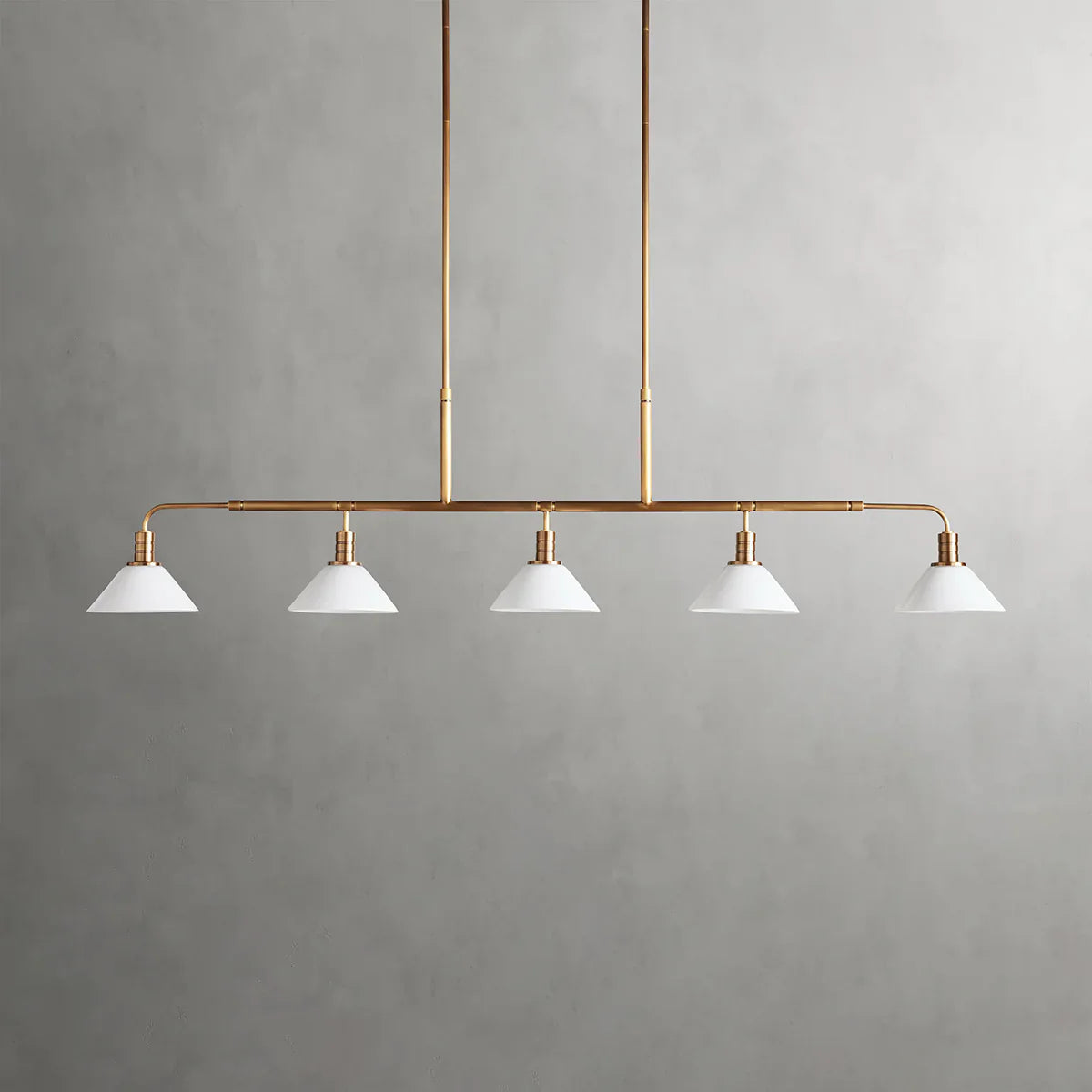 Art Glass Therona Linear Chandelier-MEET LIGHTING