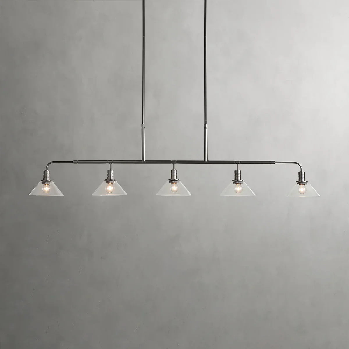 Art Glass Therona Linear Chandelier-MEET LIGHTING