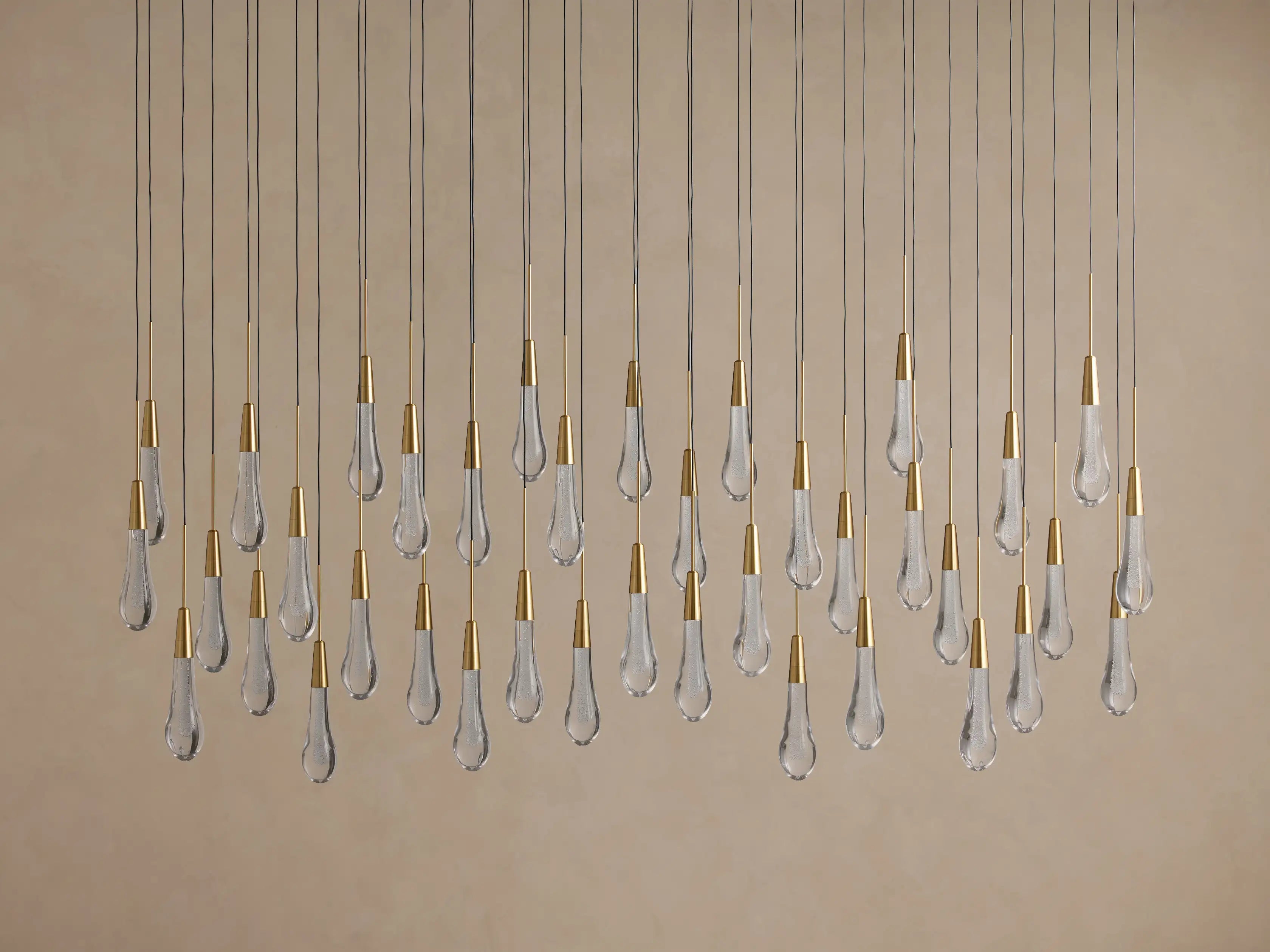 Soltaire Modern Linear Chandelier For Dining Room Kitchen