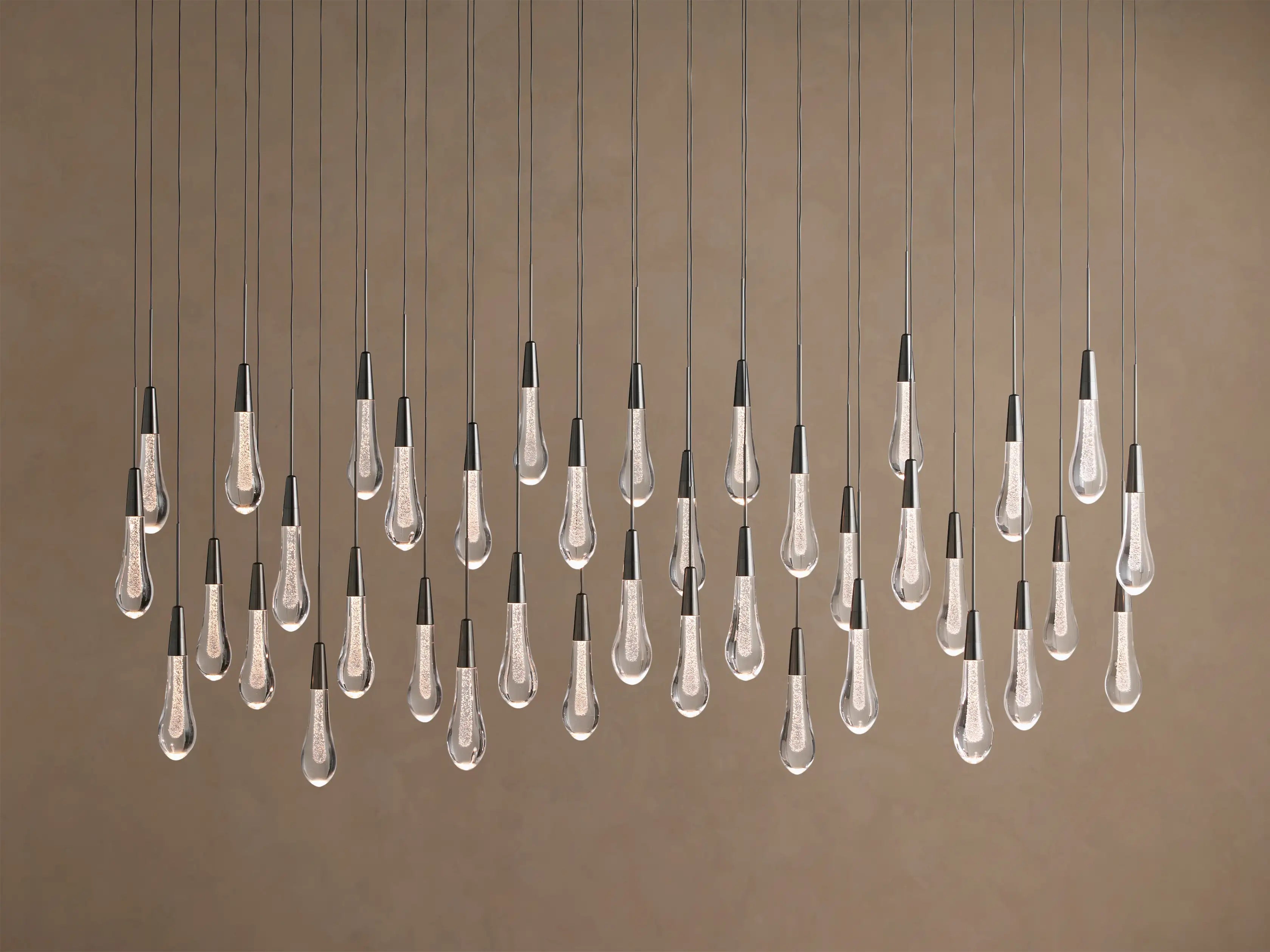 Soltaire Modern Linear Chandelier For Dining Room Kitchen