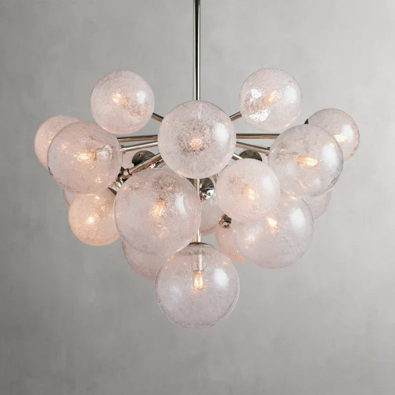 Mandoza Round Glass Globe Chandelier-MEET LIGHTING