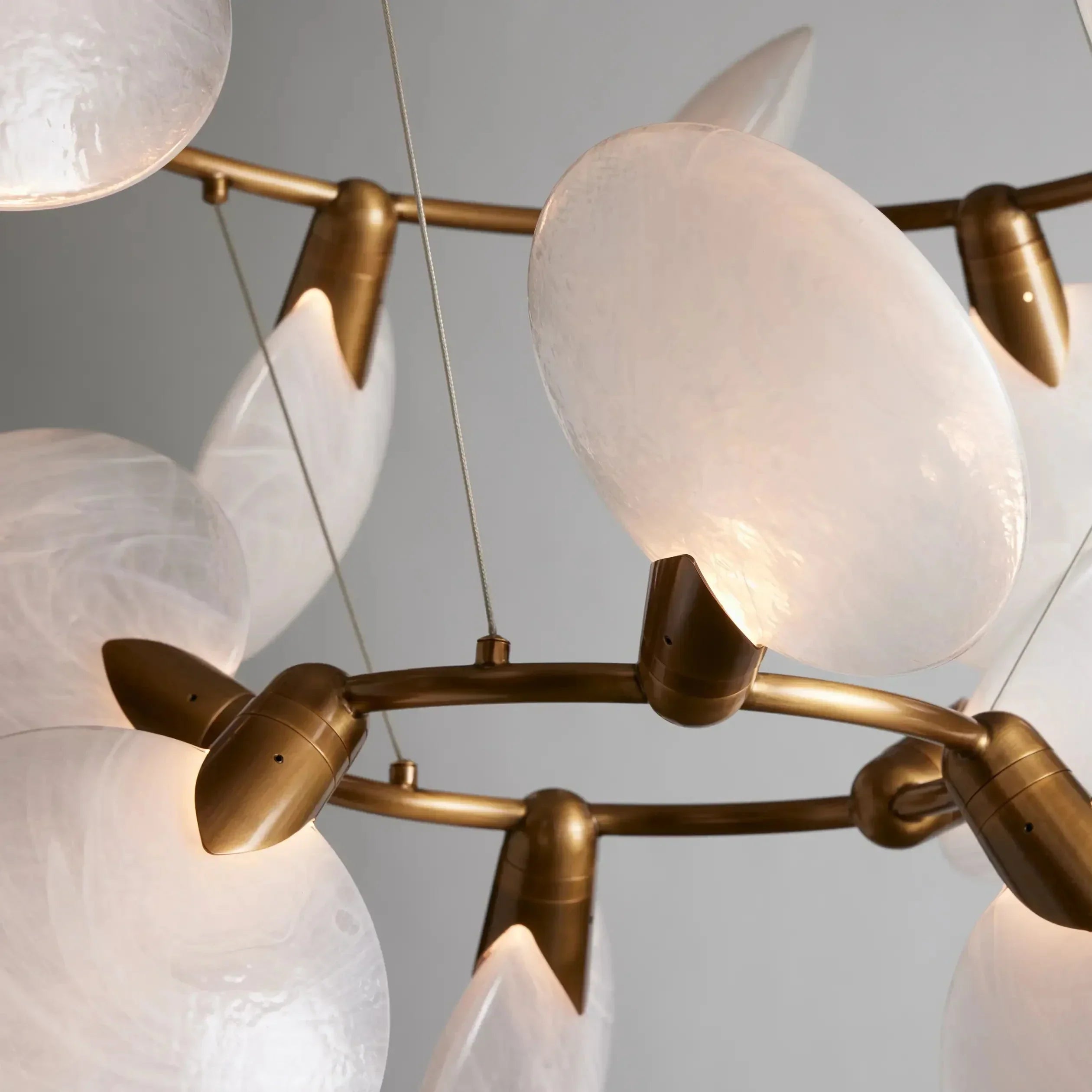 Lyla 2-Tiered Halo Chandelier-MEET LIGHTING