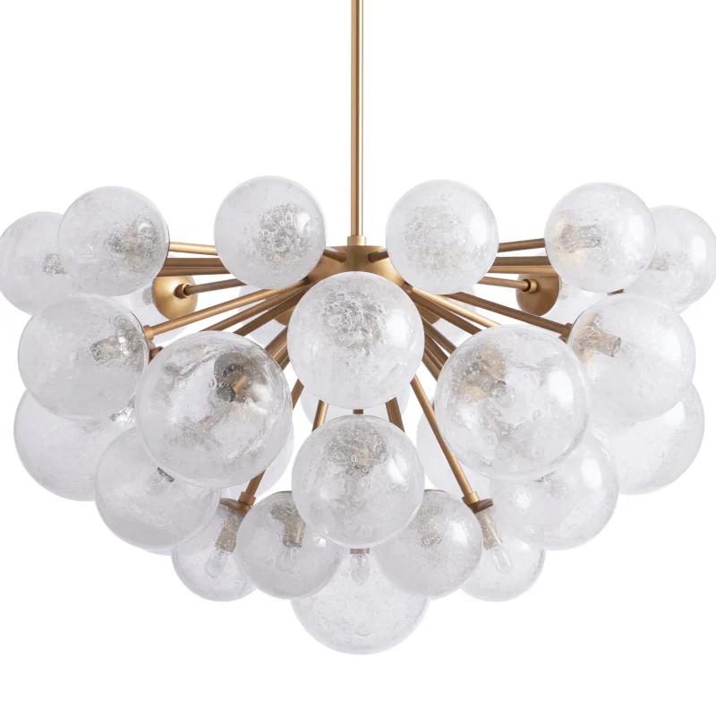 Mandoza Round Glass Globe Chandelier-MEET LIGHTING