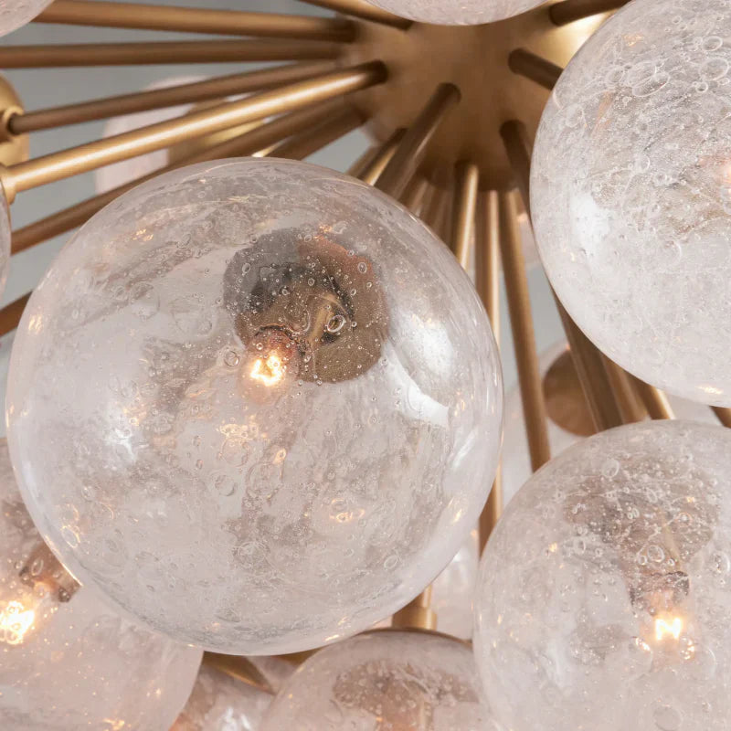 Mandoza Round Glass Globe Chandelier-MEET LIGHTING
