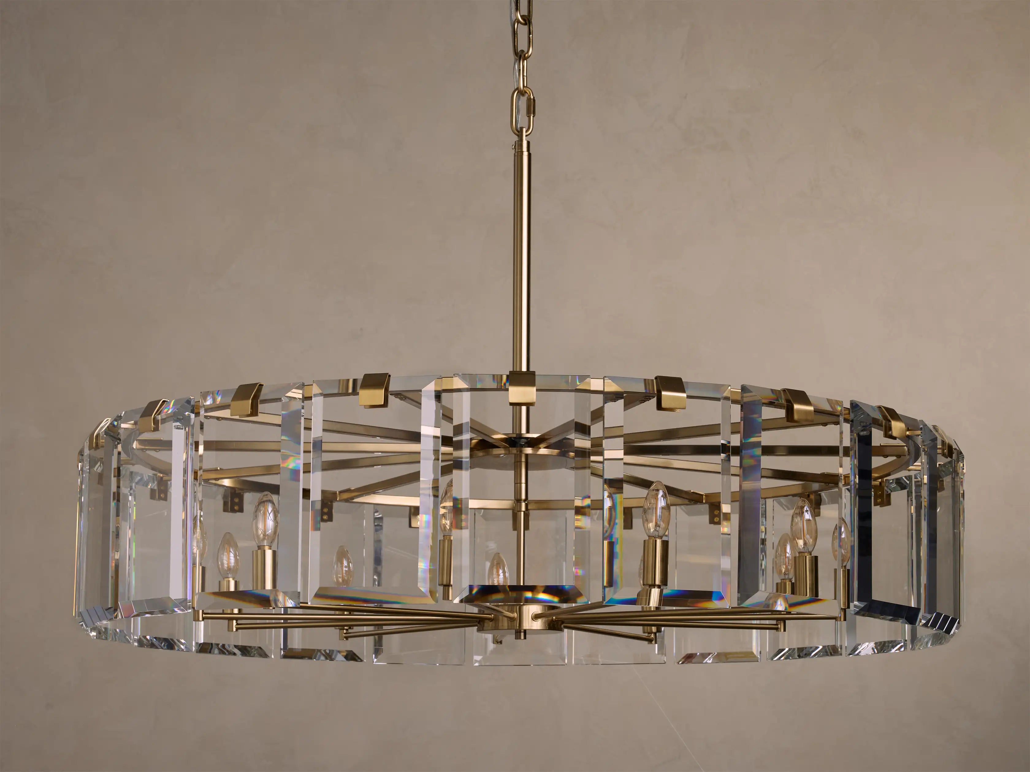 Modern Amaya Crystal Round Chandelier