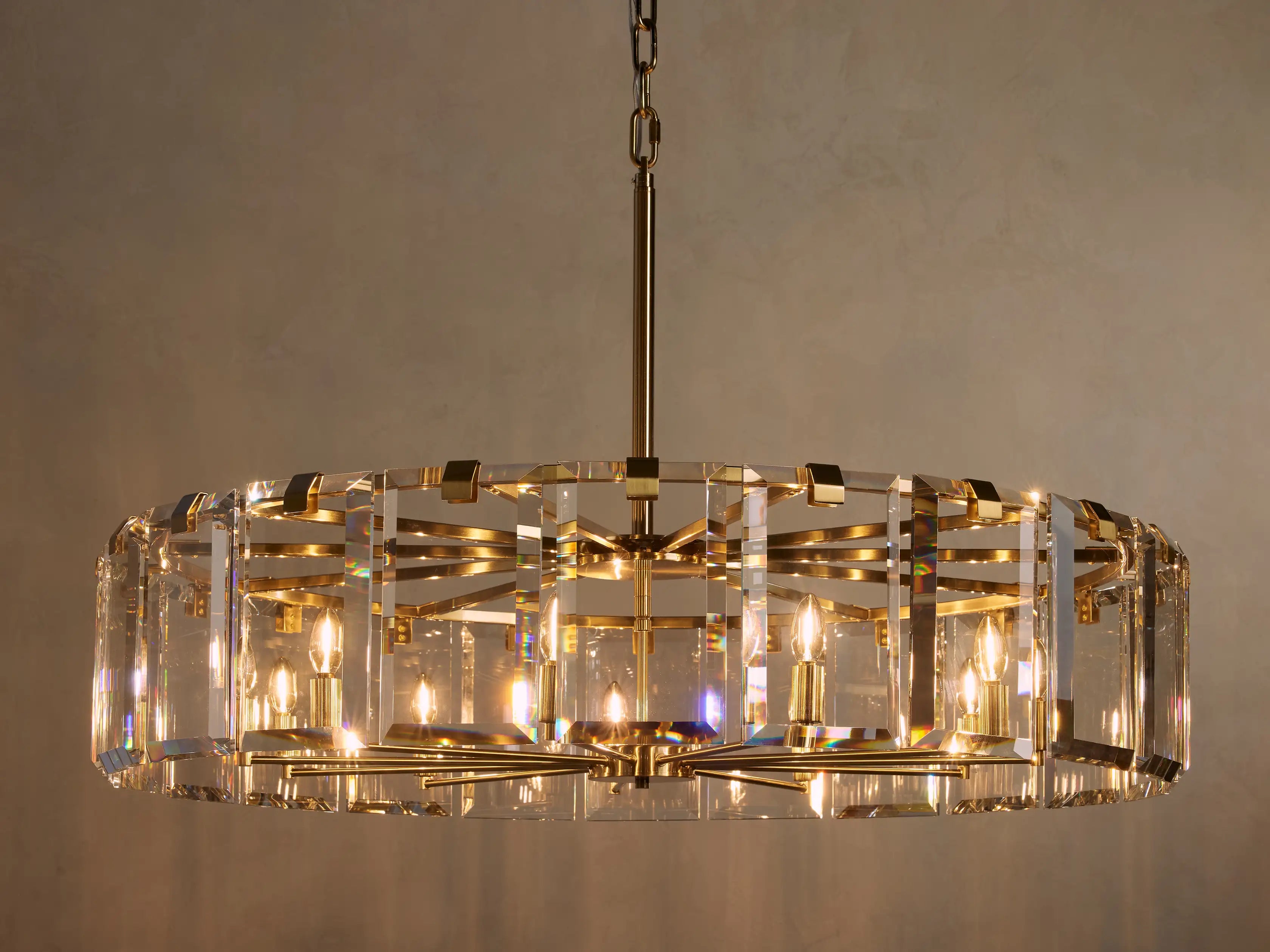 Modern Amaya Crystal Round Chandelier