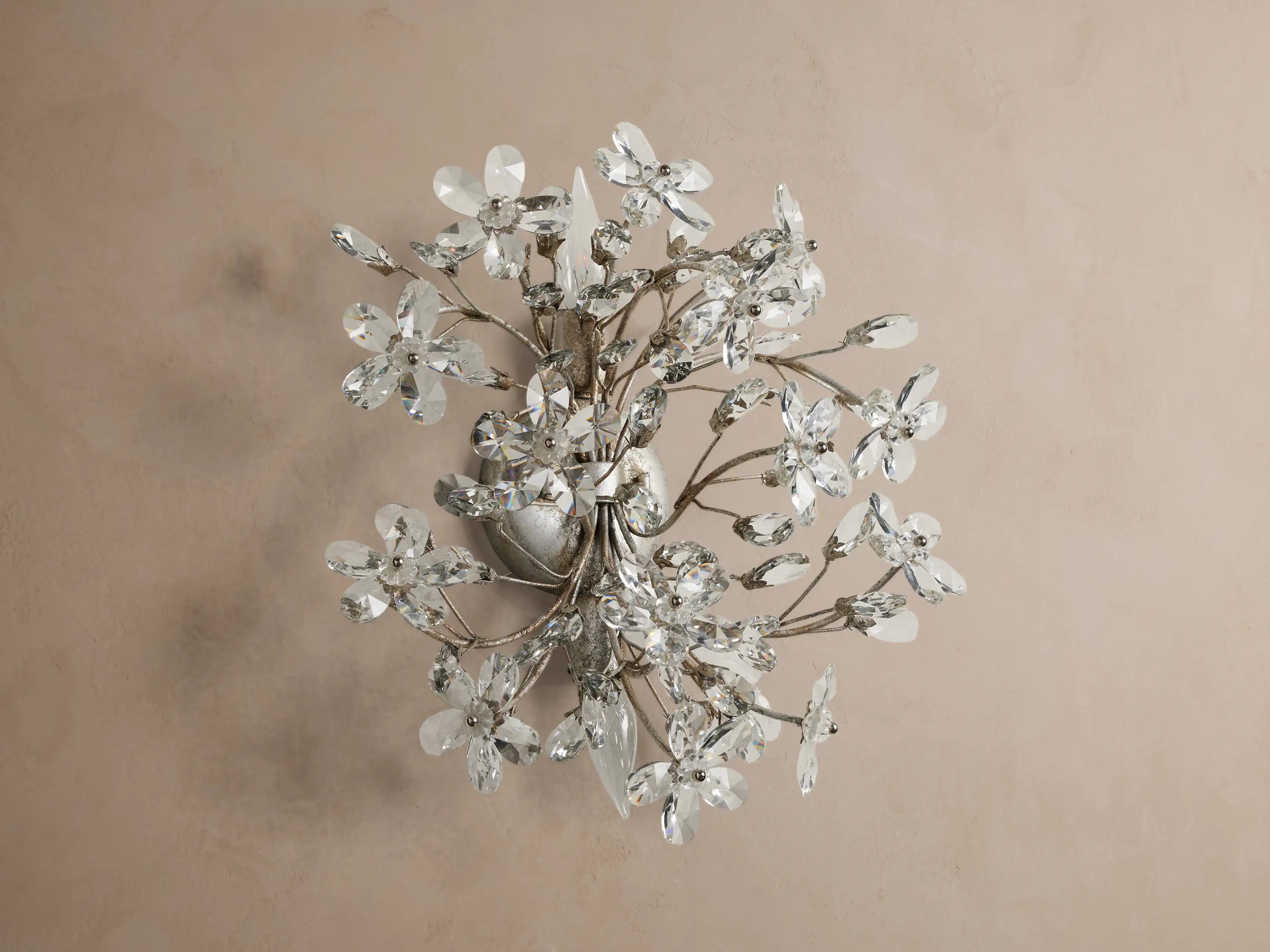Fiore 2-Light Crystal Wall Sconce