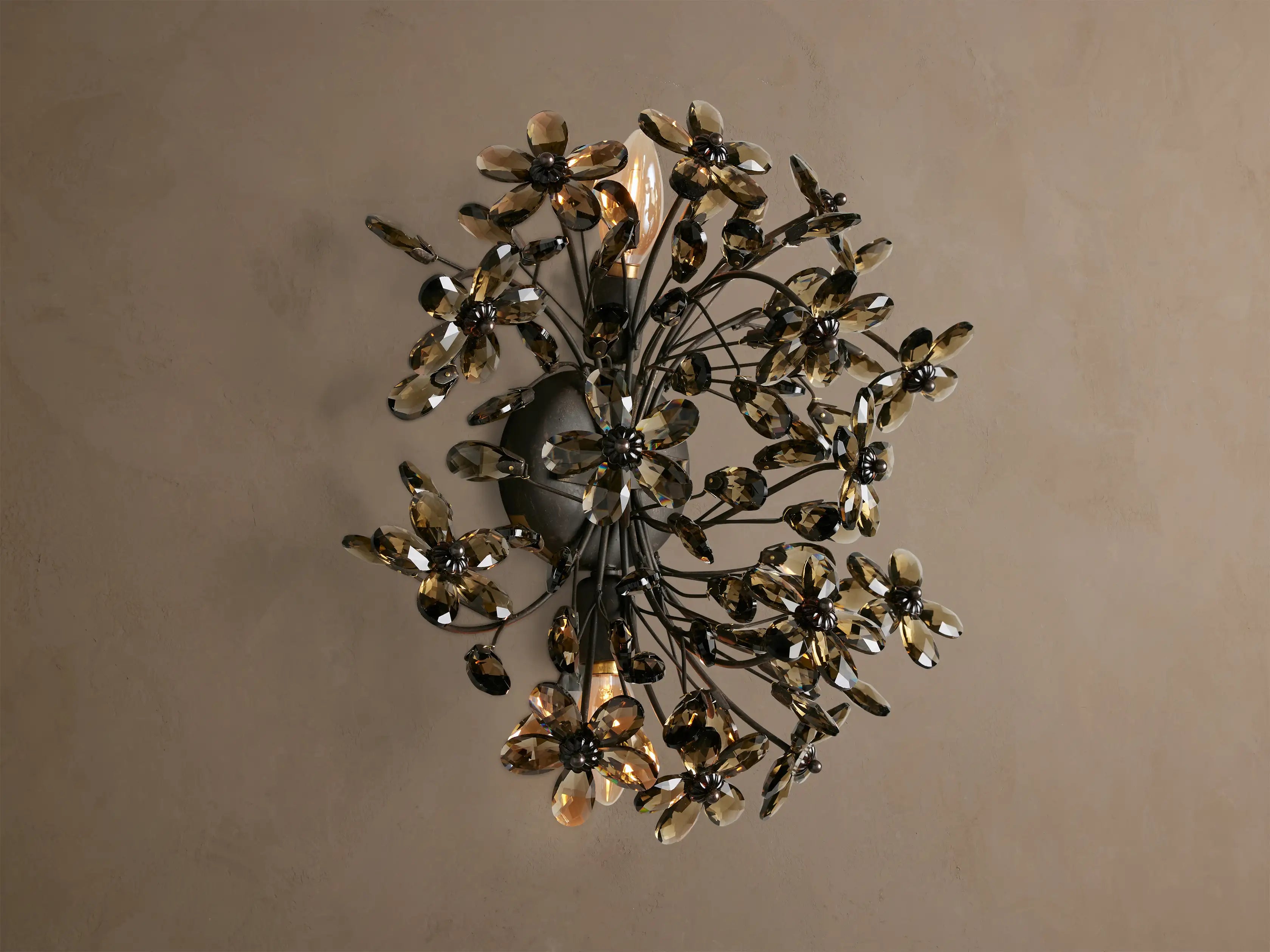 Fiore 2-Light Crystal Wall Sconce