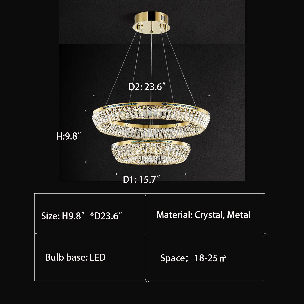 Light Luxury Creative Multi-layer Shell Crystal Art Chandelier for Living/Dining Room-MEET LIGHTING