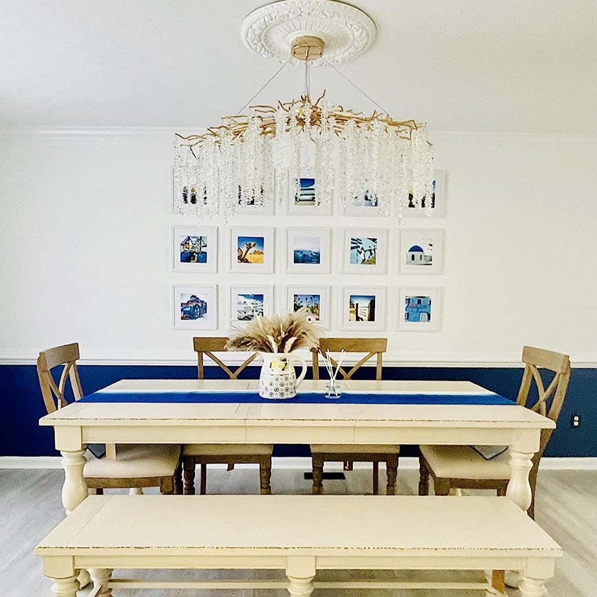 Branch Style Ceiling Light Crystal icicle Chandelier For Dining Table for Modern Home-MEET LIGHTING