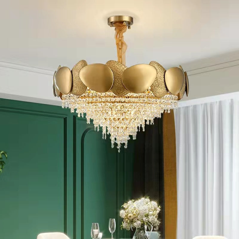 Modern Italian Style Crystal Tassel Chandelier-MEET LIGHTING