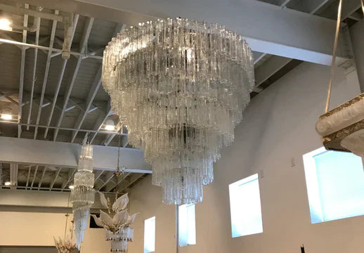 Modern Art Design 3/4/5/7-Tier Hand-blown Glass Tiered Chandelier-MEET LIGHTING