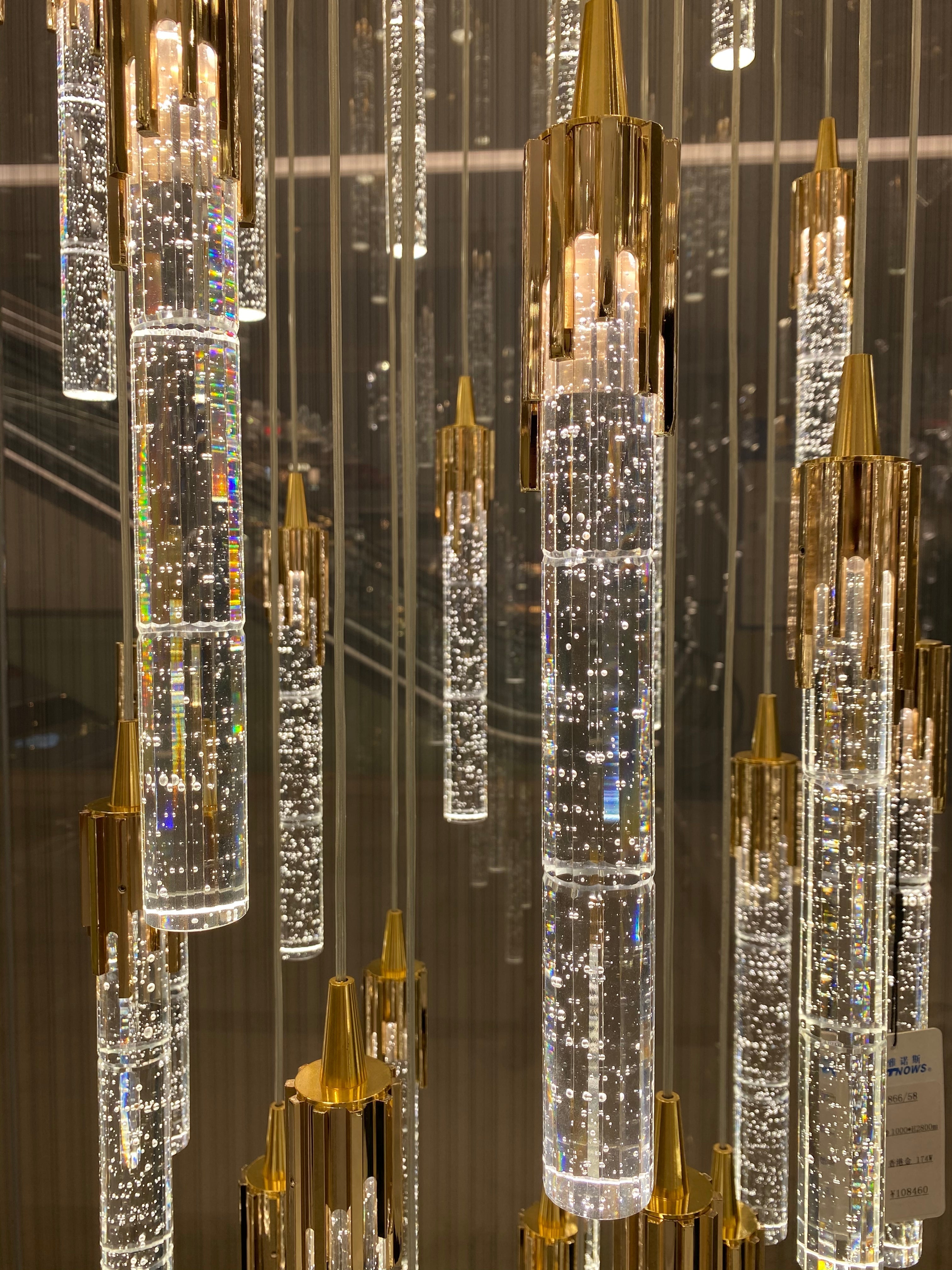 Modern Stair Light Foyer Staircase Hall Ceiling Lamps Spiral Stair Chandelier Crystal Droplight Luxury Hall Decoration Lights-MEET LIGHTING