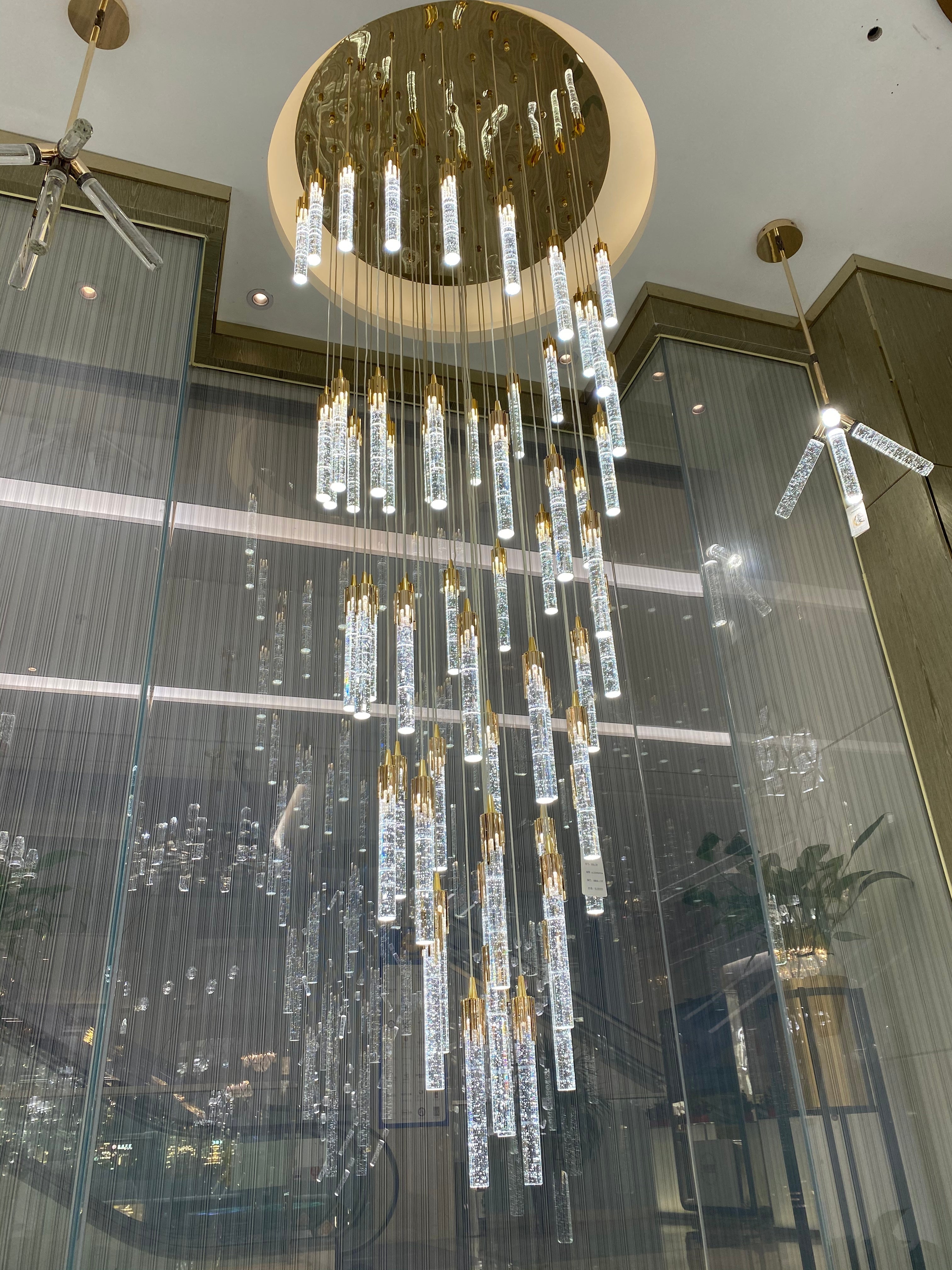 Modern Stair Light Foyer Staircase Hall Ceiling Lamps Spiral Stair Chandelier Crystal Droplight Luxury Hall Decoration Lights-MEET LIGHTING