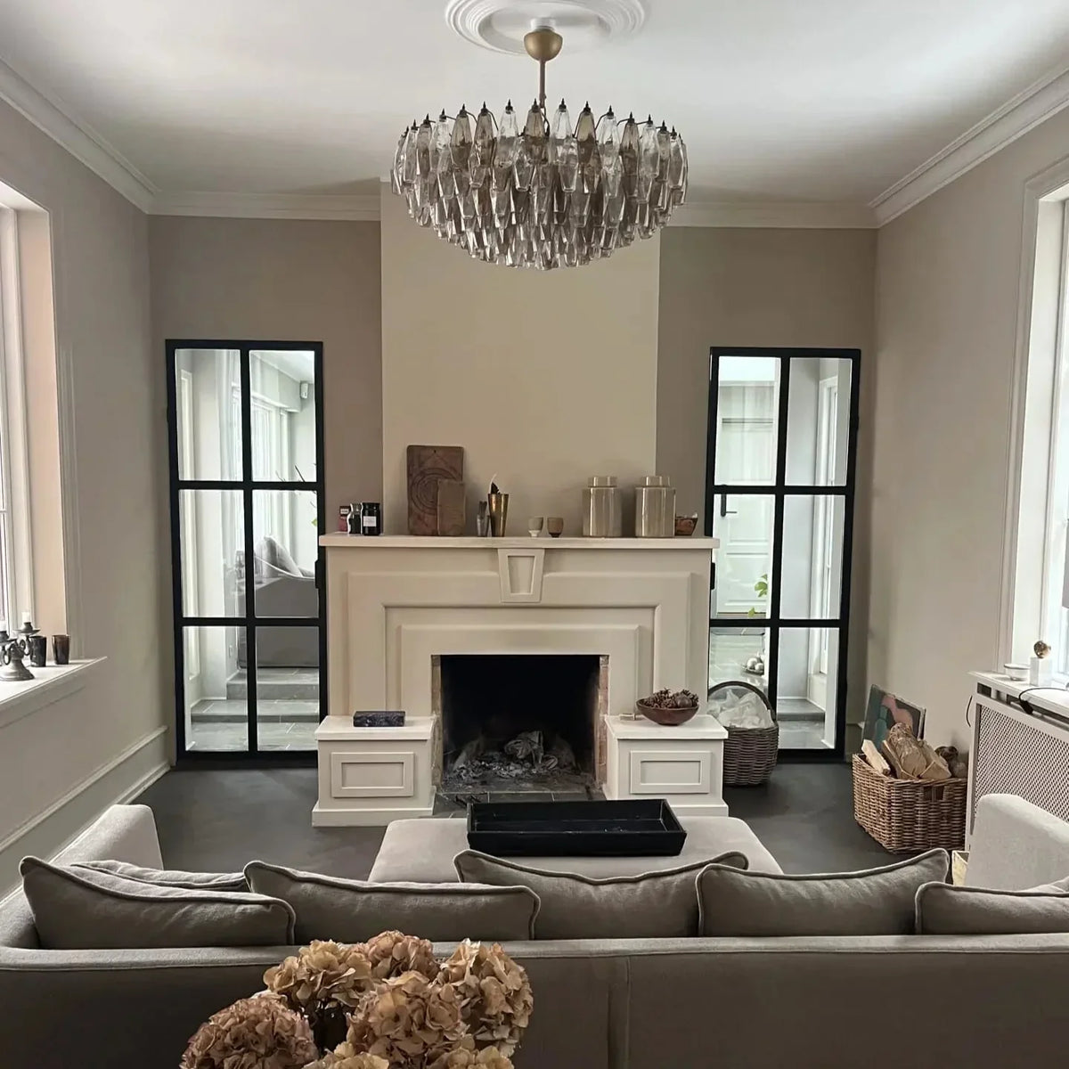 Murano Chandelier – Poliedri – 185 glass – Iridescent by Meetlighting