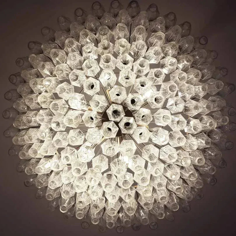Murano Chandelier – Poliedri – 185 glass – Iridescent by Meetlighting