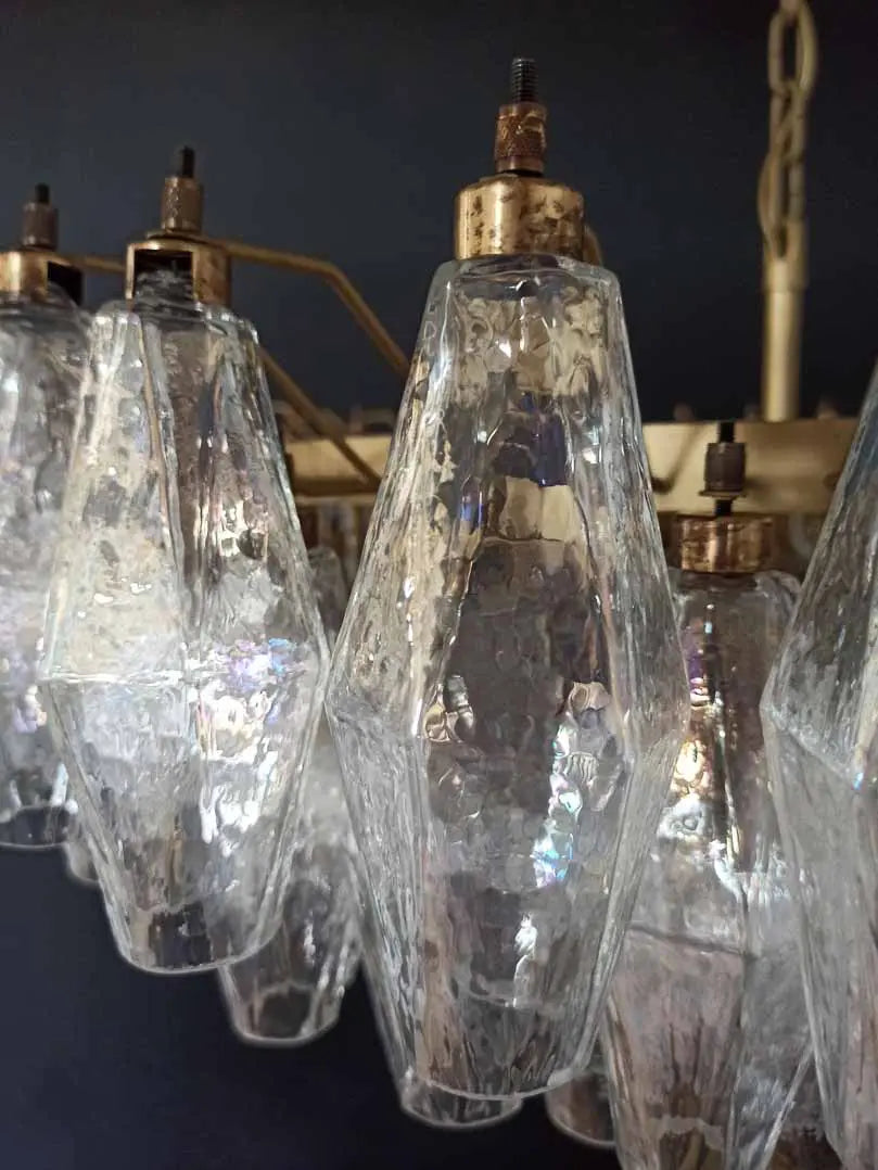 Murano Chandelier – Poliedri – 185 glass – Iridescent by Meetlighting