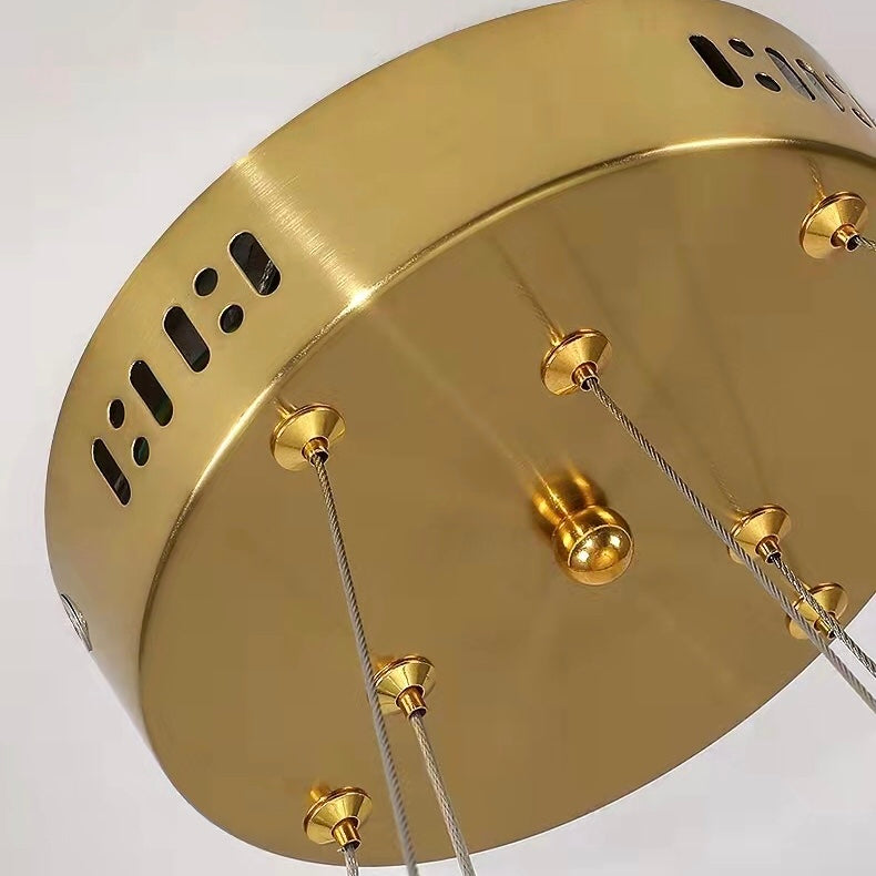 Ring Crystal Chandelier Luxury Living/ Dining Room Ceiling Lamp Bedroom Light-MEET LIGHTING