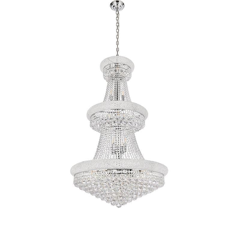 Luxury French Empire Chandelier for Villa Hall Ceiling Three-layers Crystal Light for Hotel Lobby-MEET LIGHTING