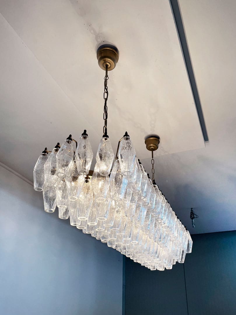 Poliedri 138-Glass Murano Chandelier