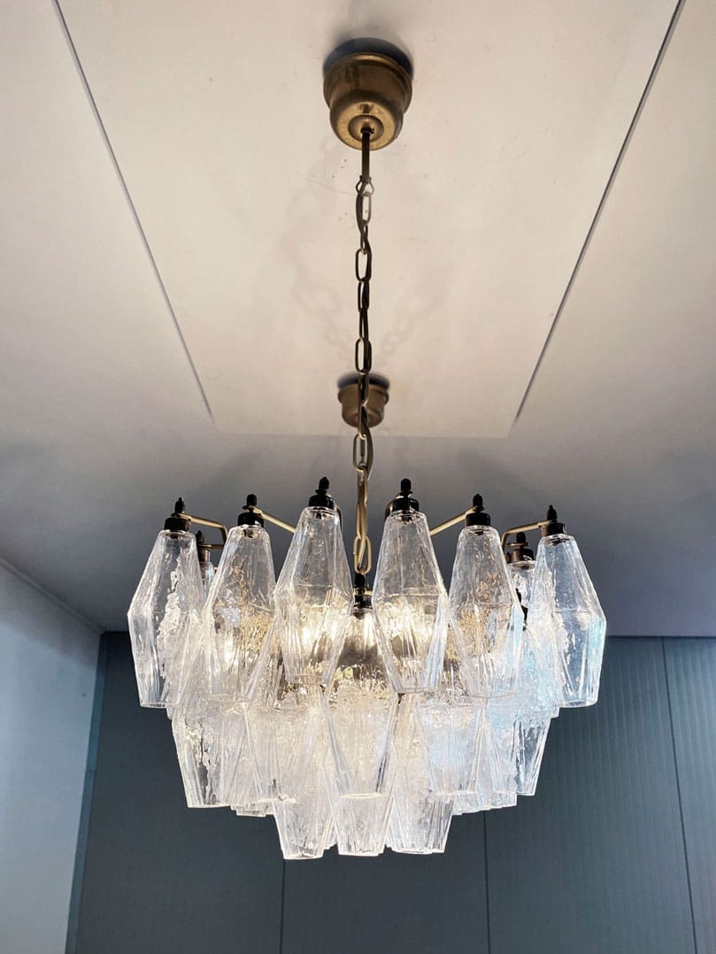 Poliedri 138-Glass Murano Chandelier