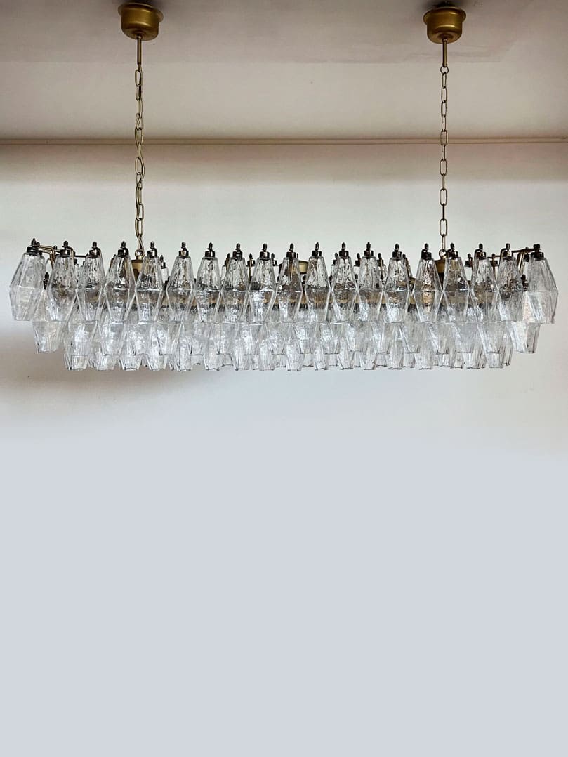 Poliedri 138-Glass Murano Chandelier