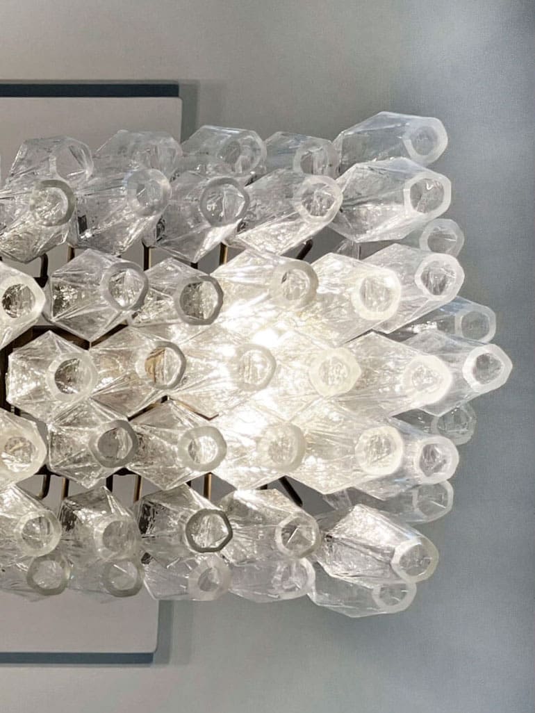 Poliedri 138-Glass Murano Chandelier