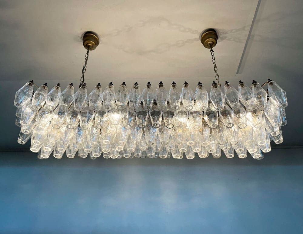 Poliedri 138-Glass Murano Chandelier