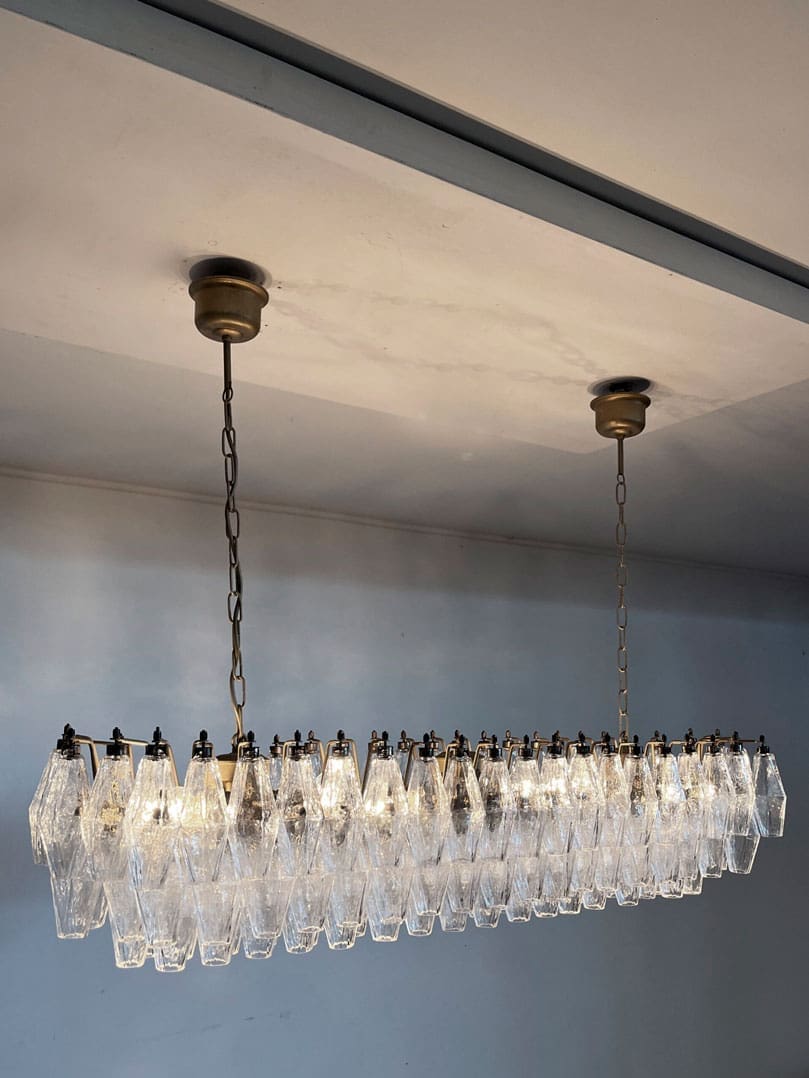 Poliedri 138-Glass Murano Chandelier