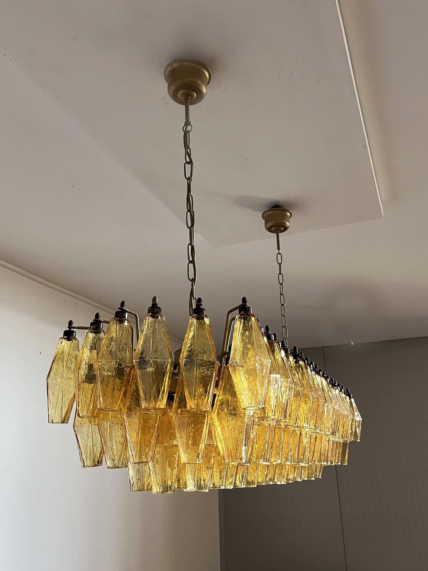 Poliedri 138-Glass Murano Chandelier