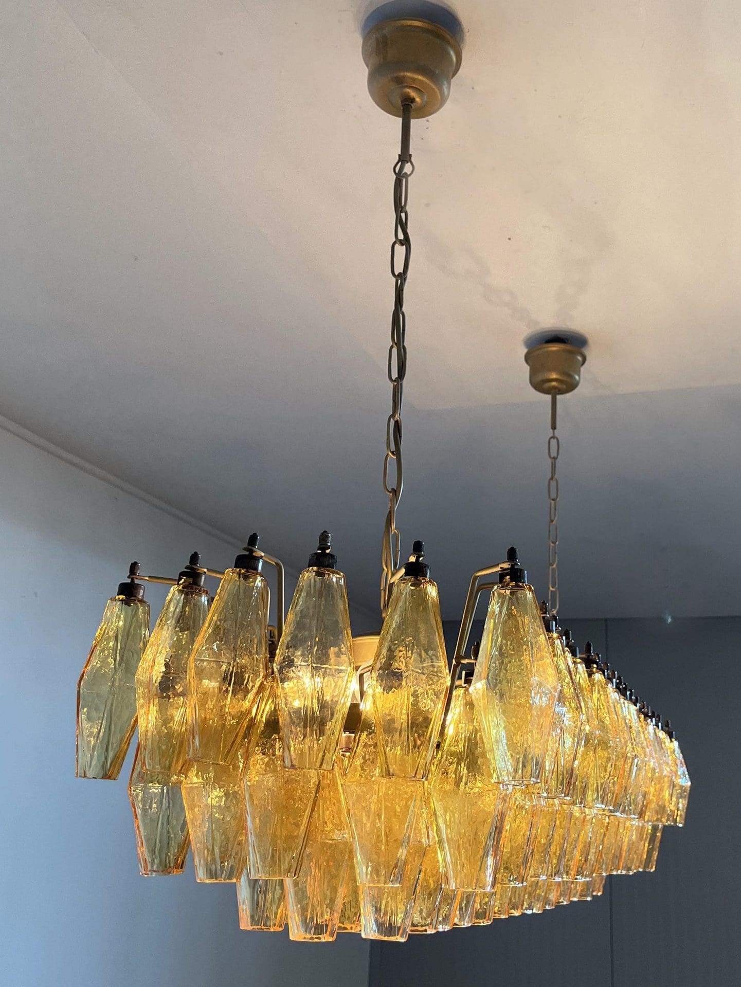 Poliedri 138-Glass Murano Chandelier