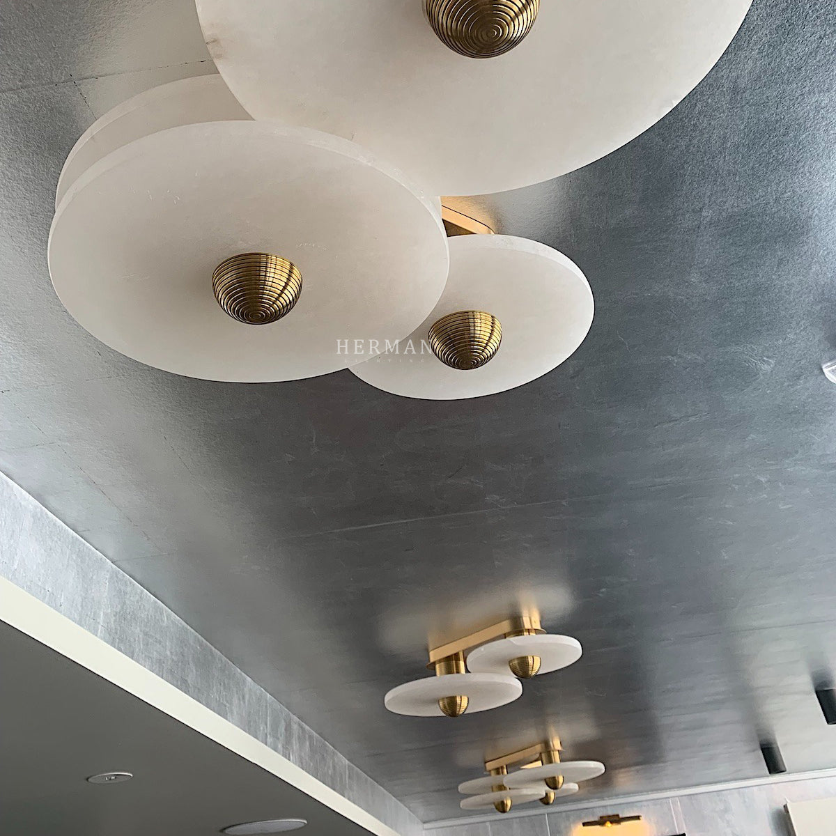 Median Alabaster Flush mount - 4 Surface by Meetlighting