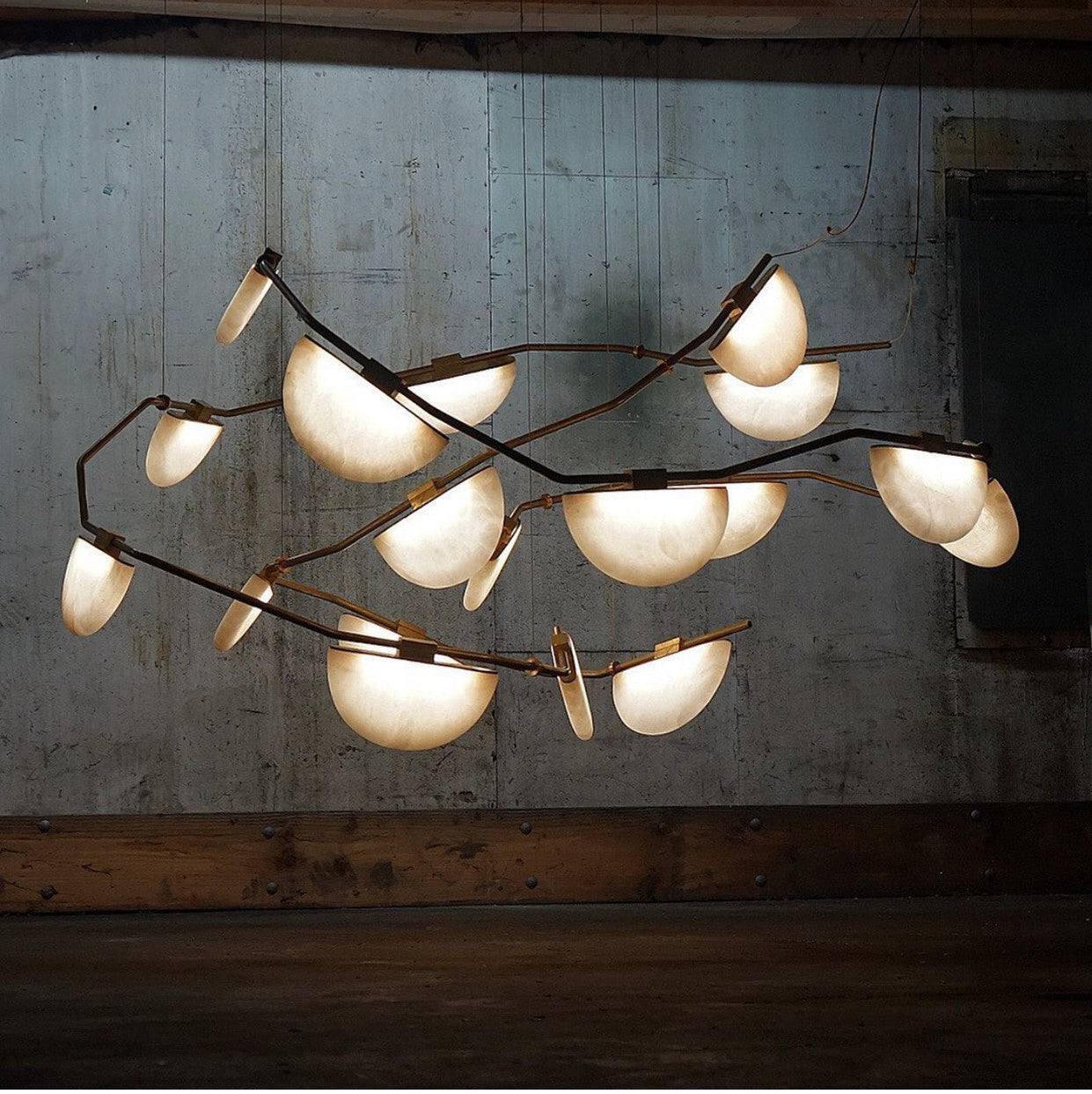 Alabaster Chandelier, Artistic Modern Chandelier for Bar Area — free download