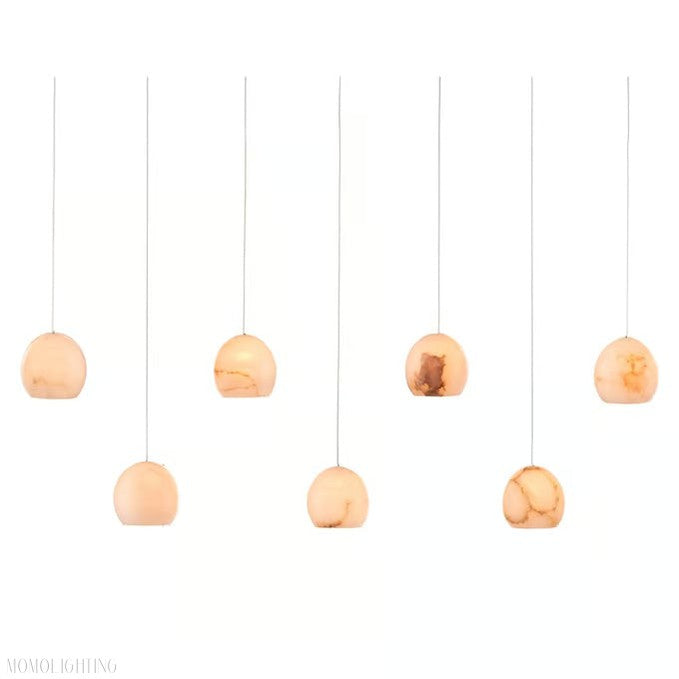 Alabaster Maeva Rectangular Chandelier 7 Light/ 15 Light/ 30 Light-Momo Lighting