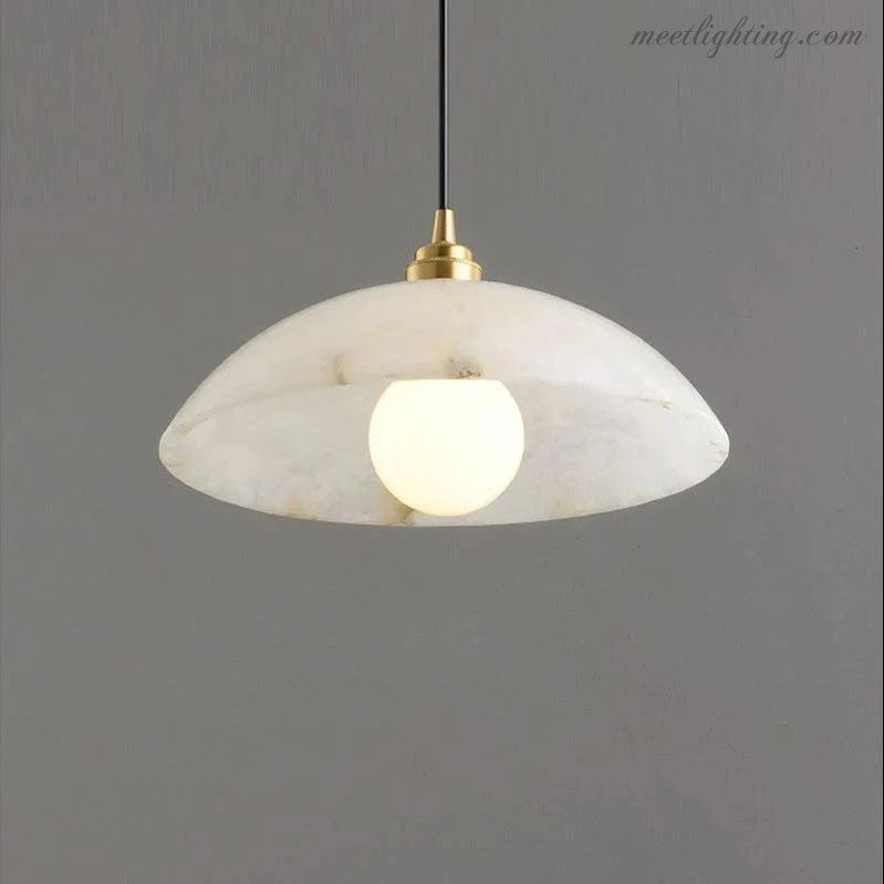 Alabaster Umbrella Pendant-Meet Lighting