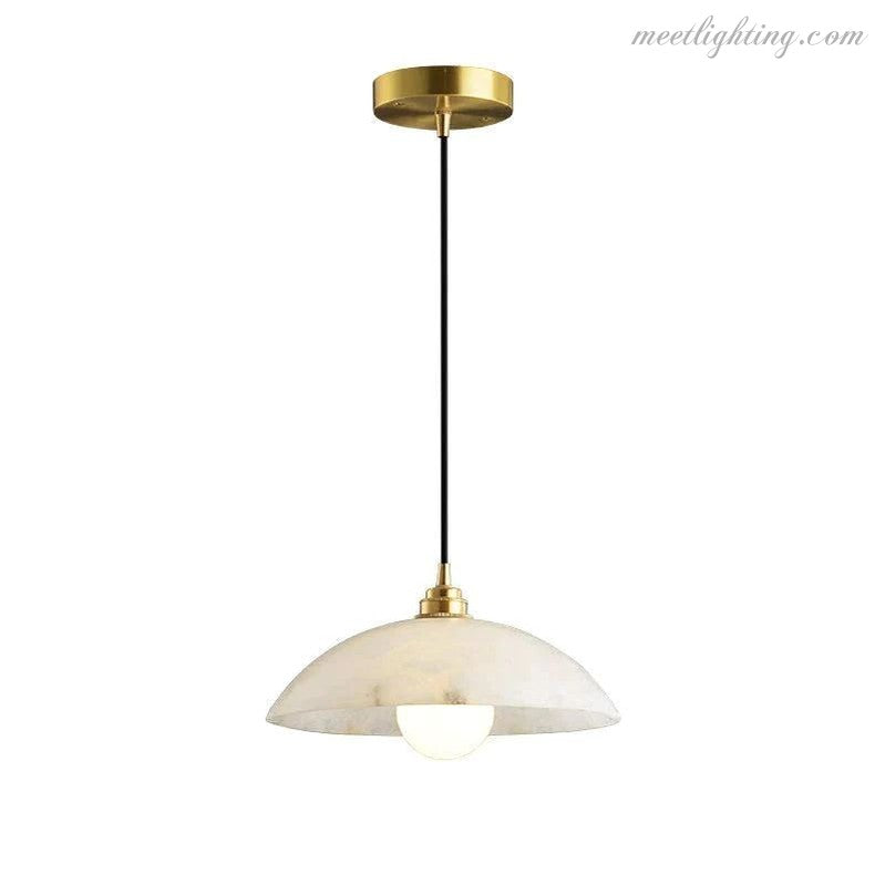 Alabaster Umbrella Pendant-Meet Lighting